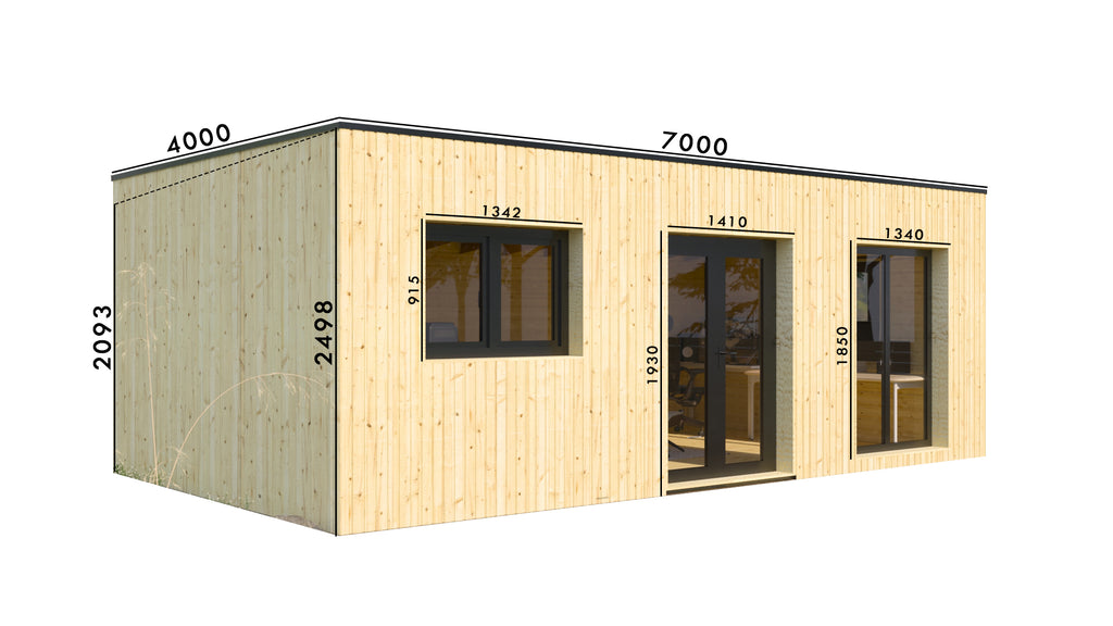 Studio de jardin bois FICO 28m² – Studio de jardin habitable