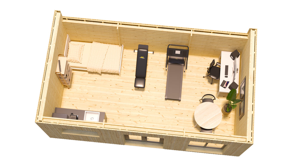 Studio de jardin bois FICO 28m² – Studio de jardin habitable
