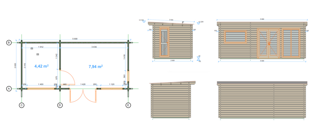 Studio de jardin bois BOTANICA 16m² – Une chambre indépendante