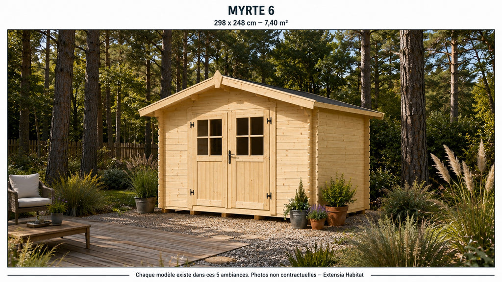 Abris en bois MYRTE 6